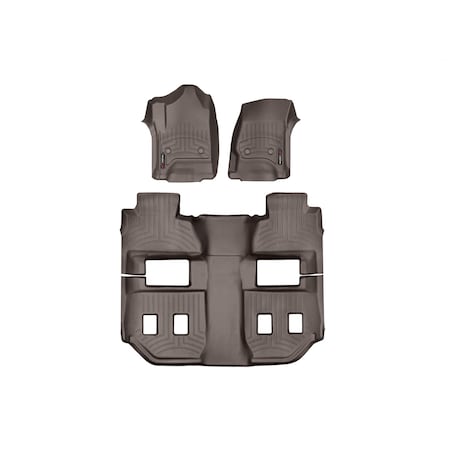 WeatherTech Custom Fit FloorLiners for 4Runner, GX - 1st & 2nd Row (47286-1-2), Cocoa